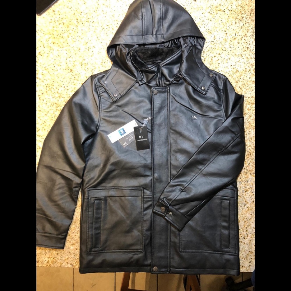 Italian Leather jacket brand bv cloting